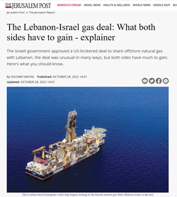 The Lebanon-Israel gas deal: What both sides have to gain - explainer